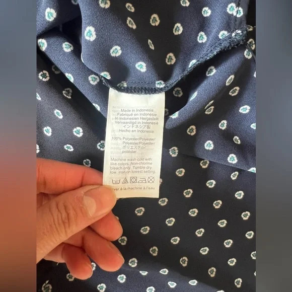 J.Crew Tie Neck Blouse - Picture 3 of 4